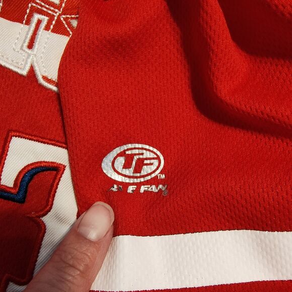 Texas Rangers True Fan Jersey Mens Large Red MLB Baseball - Picture 7 of 13